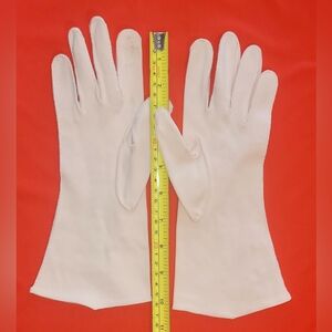 Elegant SHALIMAR gloves, Light Pink, Vintage Long, Geometric Design